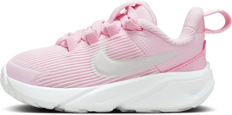 STAR RUNNER 4 NN GS boys LACED SHOES - PINK FOAM/SUMMIT WHITE-WHITE