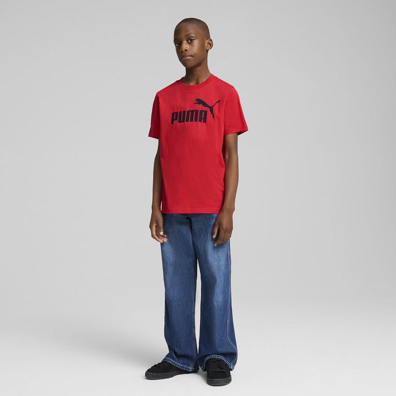 Unisex Kids ESS No. 1 Logo Tee B For All Time Red T-Shirt (pack of 1) - For All Time Red