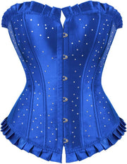 womens Hourglass Costume Corset (pack of 1) - Blue-804