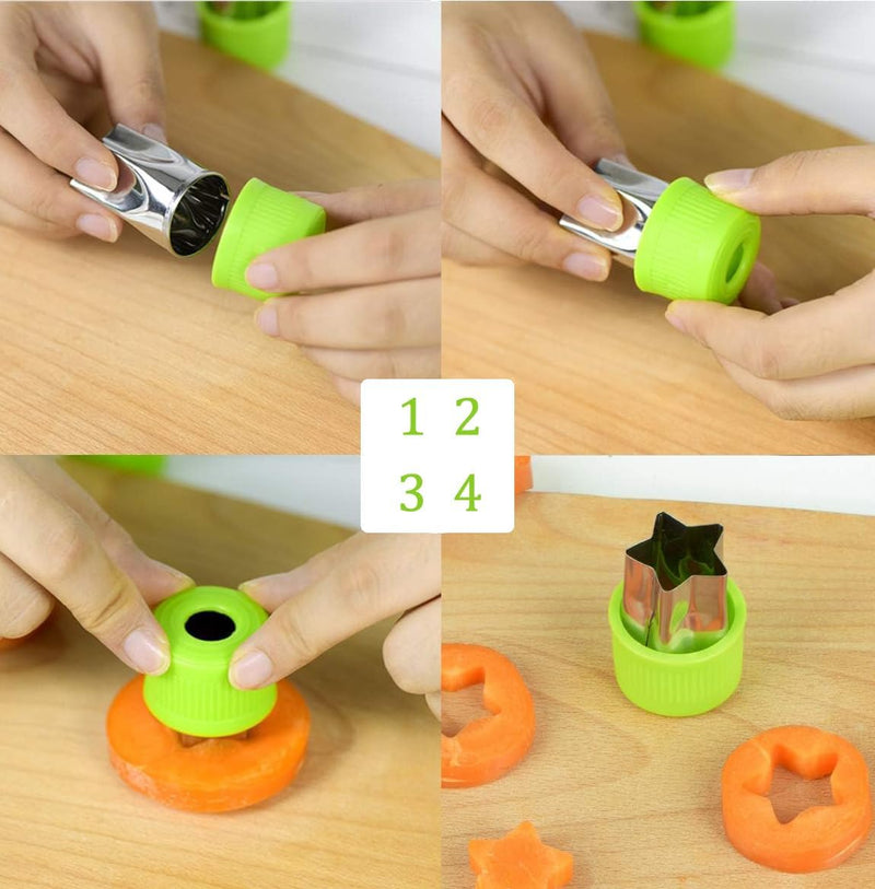 Sandwich Cookie Cutters Set, Dinosaur,Heart,Star,Mouse,Sandwich Knife Cookie Knife Vegetable Cutter Food Grade Cookie Mould.(12Pcs)