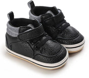 E-FAK Baby Shoes Boys Girls Infant Sneakers Non-Slip Rubber Sole Toddler Crib First Walker Shoes