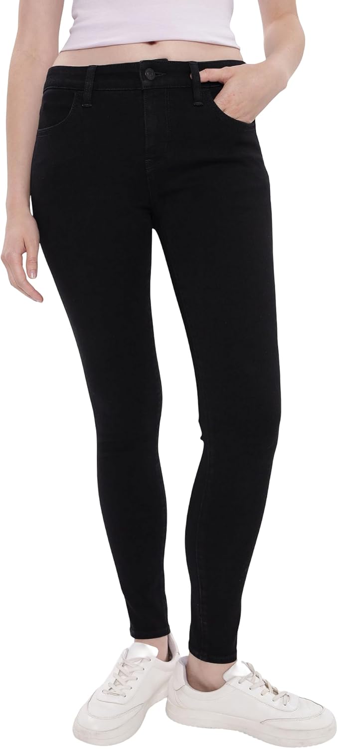 Womens AE Next Level Low-Rise Jegging Jeans - Black