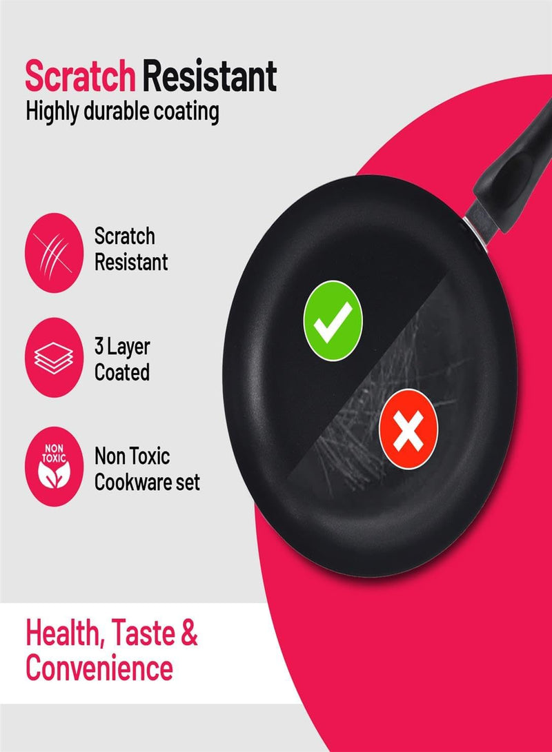 Delcasa Non-Stick Cookware Set 9-Pieces