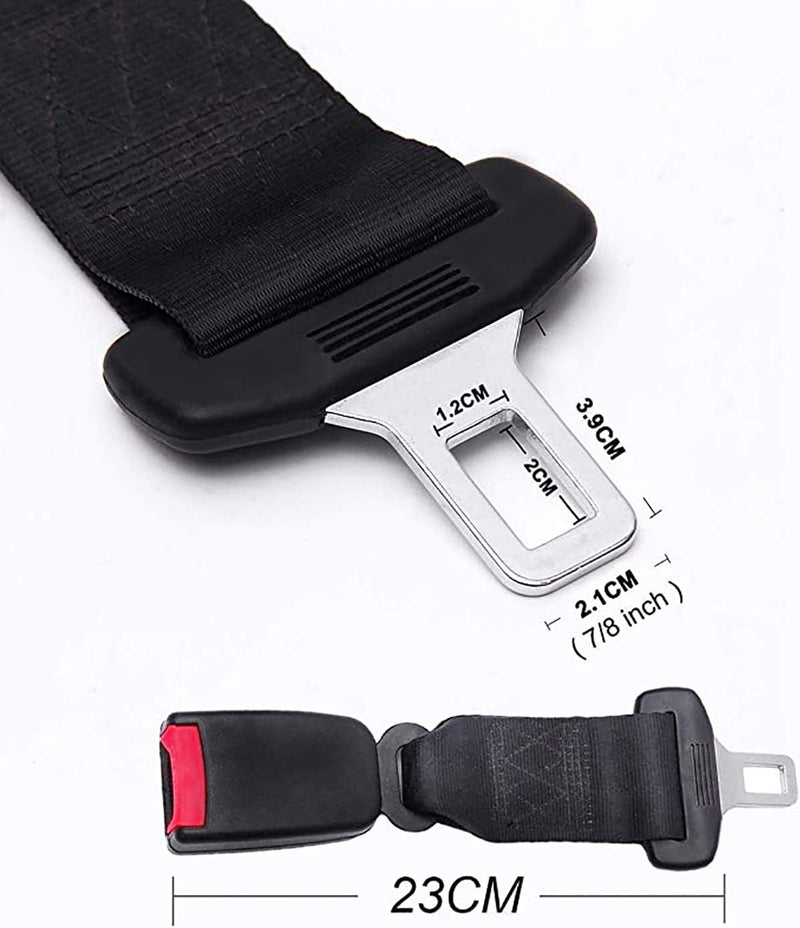 Candeer Car Safety Belt Extender, Multi Function Car Safety Belt, Extension Belt Auto Safety Belt Extender, Lengthening Safety Belt Car Accessory Black