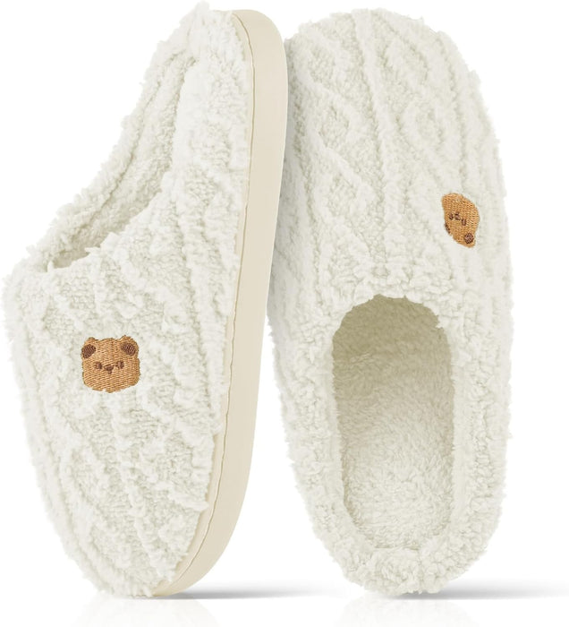 Anti-Skid Cozy Plush for Indoor Outdoor Slippers