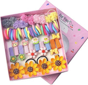 Shining Diva Fashion 780 Pcs Hair Accessories Set, Flower Bow Hair Clips Rubber Band Hair Ties Hairband for Girls Kids Baby Toddlers Women (14861zb) (Multicolor) - Style B - 74 pcs Combo