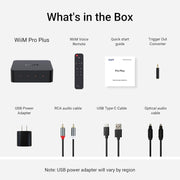 WiiM Pro Plus AirPlay 2 Receiver, Google Cast Audio, Multiroom Streamer with Premium AKM DAC, Voice Remote, Works with Alexa/Siri/Google, Stream Hi-Res Audio from Spotify, Amazon Music, Tidal and More