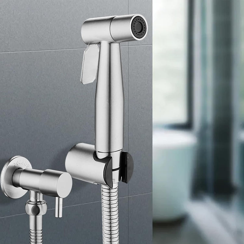 LOSCHEN 【】 Stainless Steel Bidet Sprayer kit for Toilet,Hand Held Sprayer Shattaf Toilet Attachment for Pet Bath/Personal Hygiene/Bathroom/Closestool, Easy to Install