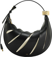 Women's Jana Hollow Out Shoulder Bag - Black