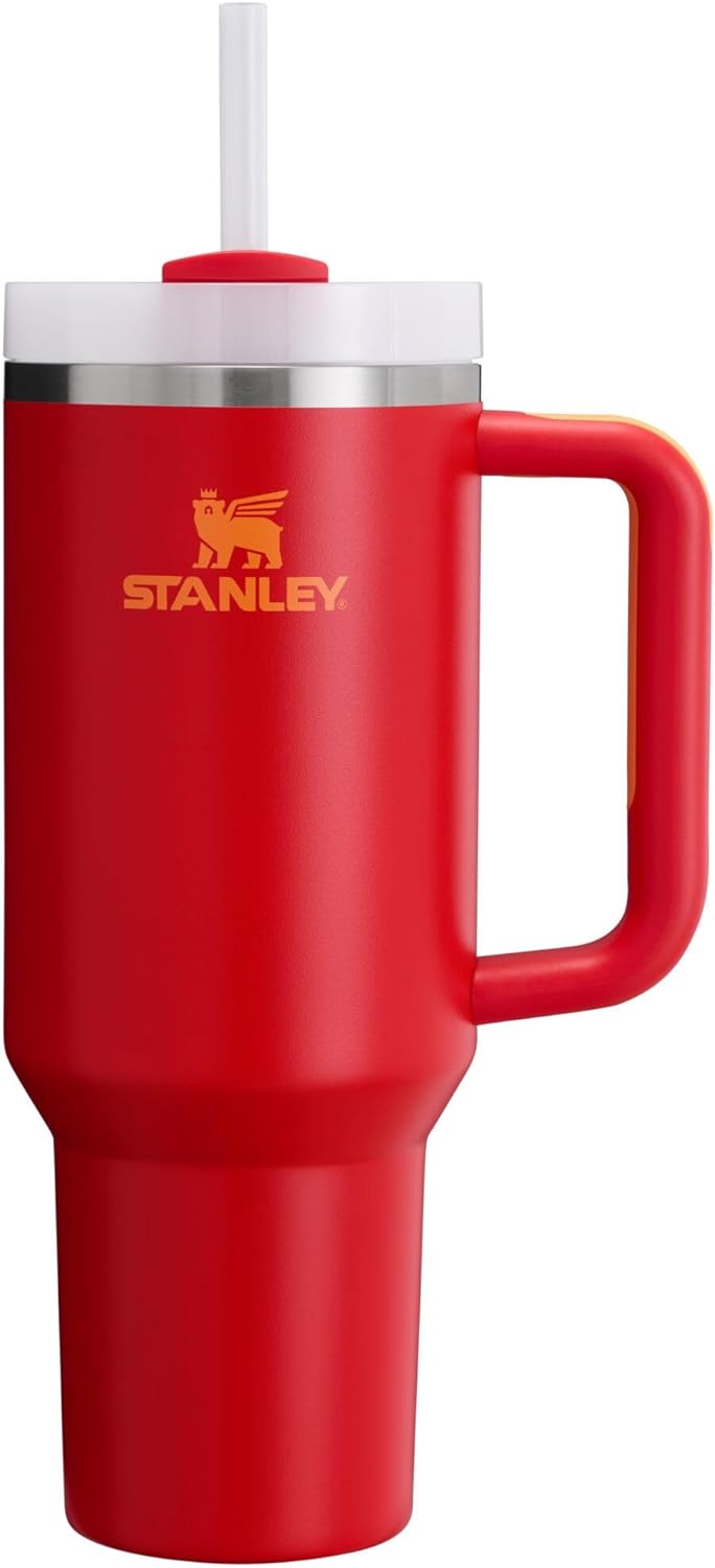 Stanley Quencher H2.0 Tumbler with Handle & Straw 40 oz | Twist On 3-Way Lid | Cupholder Compatible for Travel | Insulated Stainless Steel Cup | BPA-Free | Seafoam
