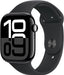 Apple Watch Series 10 GPS + Cellular 46 mm Smartwatch with Jet Black Aluminium Case with Ink Sport Loop - One Size. Fitness Tracker, ECG App, Always-On Retina Display, Carbon Neutral