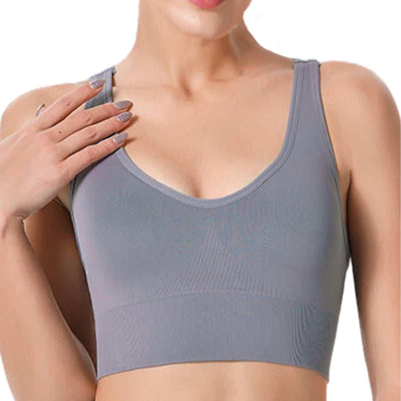 Dress Cici Longline Sports Bra Medium Support, Full Coverage Strappy Back Sports Bra