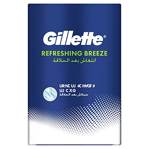 Gillette Refreshing Breeze, Splash After Shave, 100ml, Multicolor