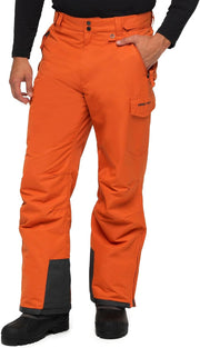 mens Snow Sports Cargo Pants skiing-pants - Burnt Ginger