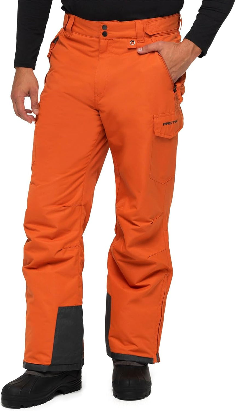 mens Snow Sports Cargo Pants skiing-pants - Burnt Ginger