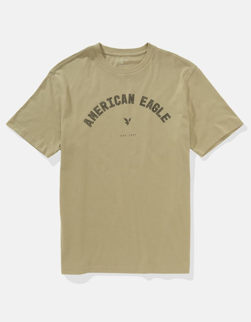 AMERICAN EAGLE Mens G Ss Sp25 Core Brand Set In Tee- Cvc Dd 180 + Seriously Soft Wash