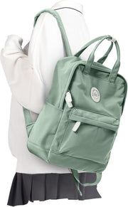 School Backpack For Girls Boy High School Middle Bookbag Lightweight Waterproof Small Backpack For Women - A8-light Green