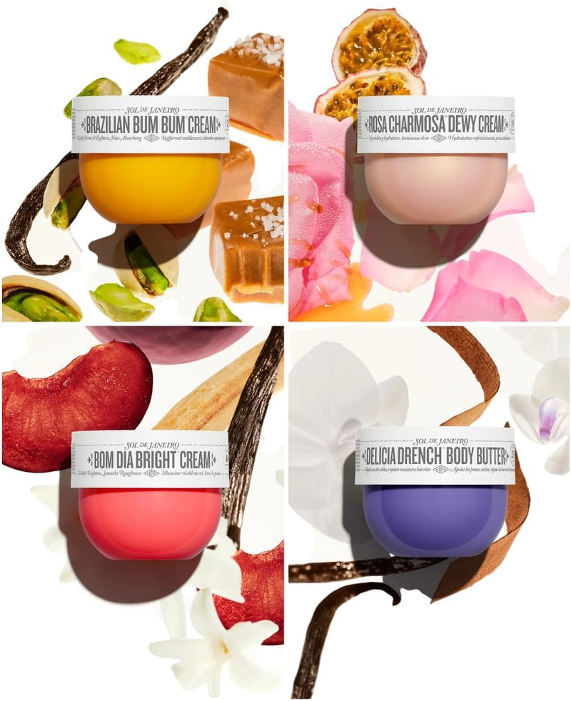 Body Your Way Body Care Discovery Set, 4 Body Creams, Brazilian Bum Cream, Bom Dia Bright, Pink Charmosa Dewy, Delícia Drench Body Butter