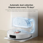 Xiaomi Robot Vacuum X20 Pro with 7000Pa Suction power, All-in-One Station, Auto Mop washing, Hot air drying, Auto dust collection, Carpet Detection, LDS Navigation, 160min Runtime, App & Voice Control