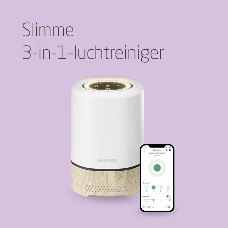 Maxi-Cosi See Baby Monitor Pro with CryAssist AI Cry Translation, PTZ Technology, 2K HD Camera, Wireless, White, 2 Year Warranty