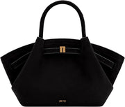 Women's Hana Mini Tote Bag - Faux Suede Black