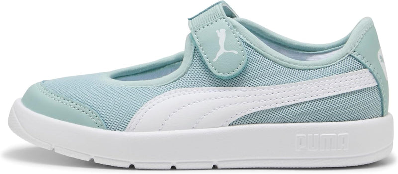 Courtflex v3 Lina V PS boys Sportstyle Kids - Modern Mint-PUMA White