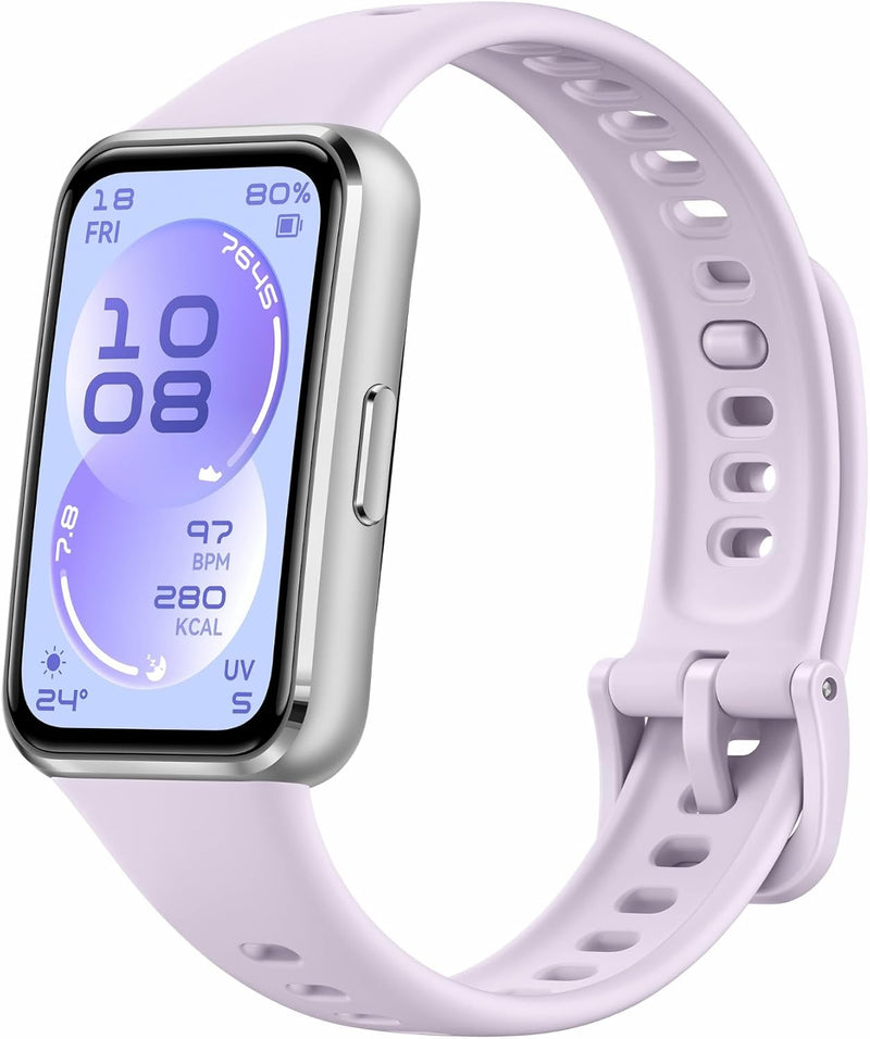 Band 11 AMOLED Display, Sleep & Stress monitoring Smart Watch, Upto 14 Days Battery Life, 50m Water Resistance, Fitness & health Tracker, Android&iOS compatible, Metallic Black - Metallic Purple