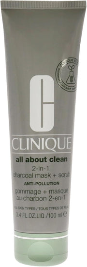 All About Clean 2-in-1 Charcoal Mask + Scrub - 100ml/3.4oz - 100 ml (Pack of 1)