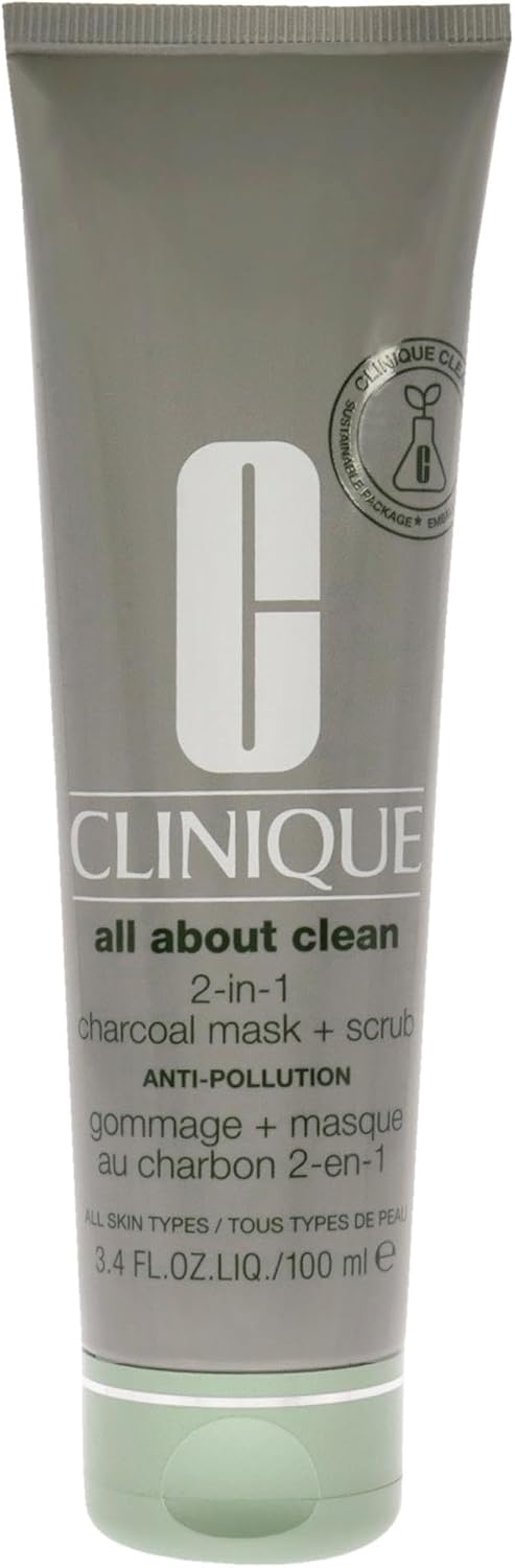 All About Clean 2-in-1 Charcoal Mask + Scrub - 100ml/3.4oz - 100 ml (Pack of 1)