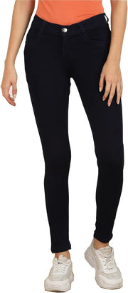 Women's Denim Stretchable Slim Fit Jeans - Carbon Blue