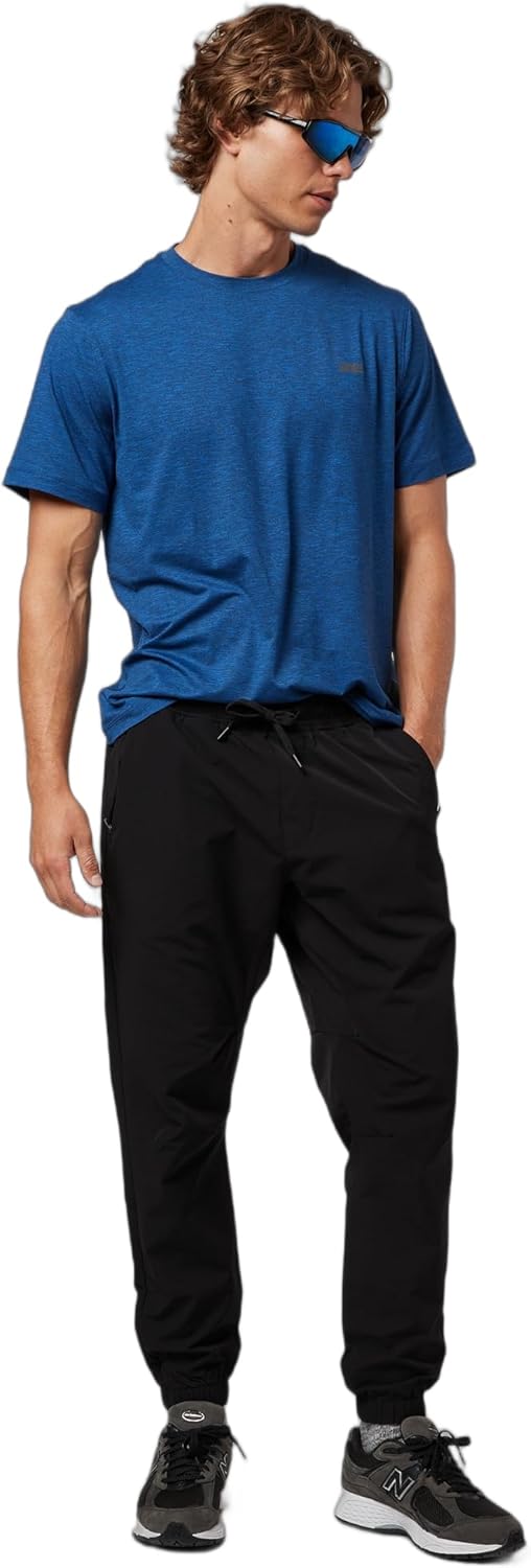 Mens Woven Tech Sweatpants (pack of 1) - Black