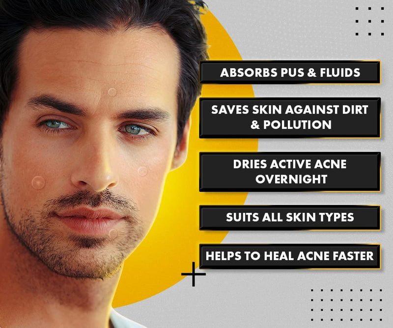 UrbanGabru Acne Pimple Patch - 72 Invisible Facial Stickers Active Acne Absorbing Patch Reduces Pimple Overnight Reduces Excess Oil For All Skin Types