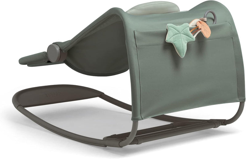 Mamas & Papas Tempo 3-in-1 Rocker/Bouncer, Lightweight, 3-Point Harness and Easily Removable Magnetic Toy Bar, Blush