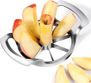 LIIGEMI Apple Cutter Slicer,12-Blade Large Apple CorerHeavy Duty Stainless Steel Apple Cutter and DividerNon-slip frosted handleEasy to Use Frosted - 8-blade