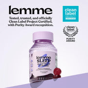 Sleep Gummies with 5mg Melatonin, Elderberry, Magnesium, L-Theanine, Chamomile and Lavender, Drug-Free Nighttime Sleep Aid, Vegan, Gluten Free, Gelatin Free, Non GMO, Berry Flavored (60 Count)