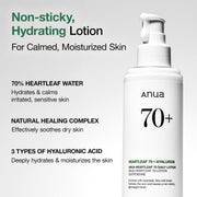 Heartleaf 70 Intense Calming Cream with Ceramide, Panthenol, Heartleaf extract, Korean Skin care - (50ml /1.69Fl. Oz) (Heartleaf Lotion)
