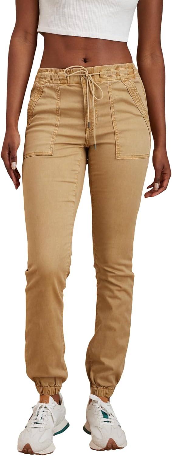 Womens AE Next Level High-Waisted Jegging Jogger Pants - Brown