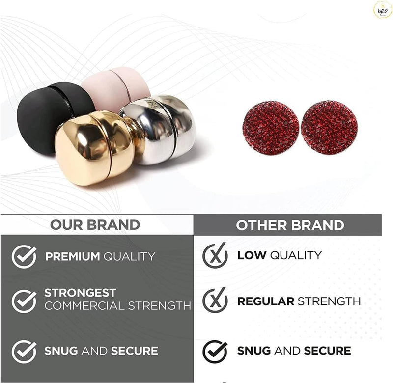 Kg20 Hijab Pin Strong Metal Plating Magnetic Hijab Clip Safe Hijab Brooch Luxury Accessory No Hole Pins Brooch Magnet for Scarf