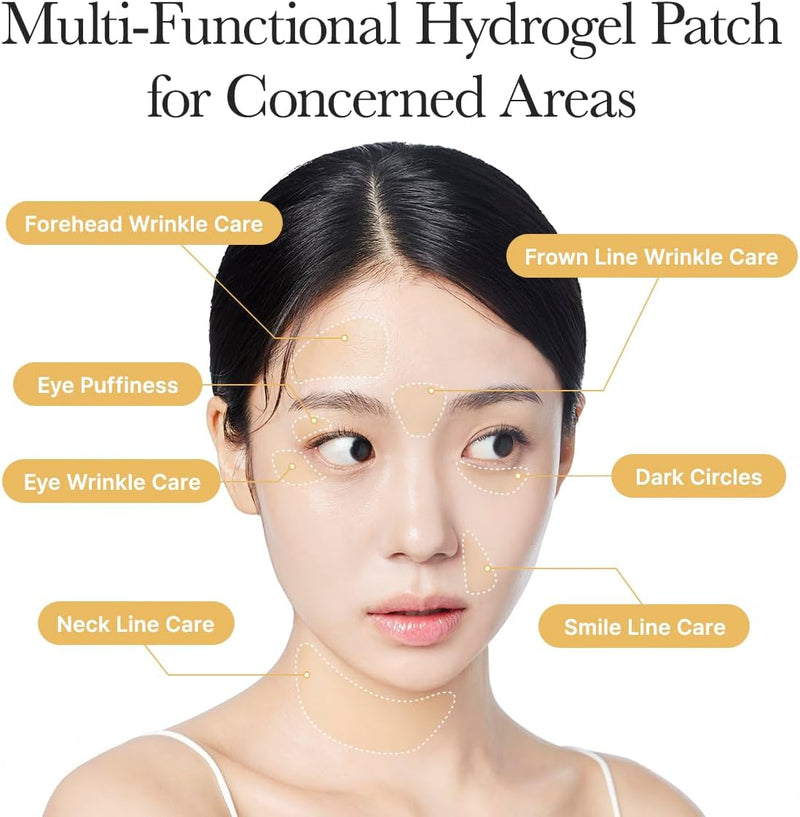 Retinal Boosting Eye Mask, Hydrogel Under Eye Patches with Peptides for Dark Circles, Puffiness, Fine Lines, 60 Patches