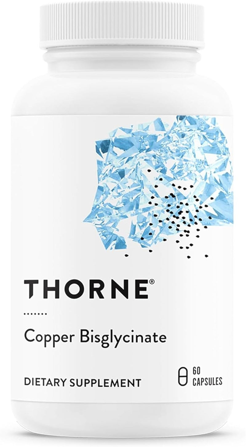 Copper Bisglycinate - Optimally Absorbed, Mineral Chelate Copper Supplement - Supports Bone, Blood Vessel, Heart, Nerve & Skin Health - Third-Party Certified - Gluten-Free - 60 Capsules