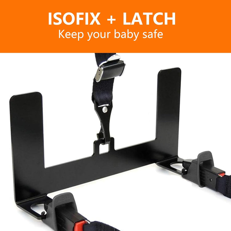 Samman Car ISOFIX Mount Bracket Child Safety Seat Mount Bracket Universal Steel Latch Interface for ISOFIX Belt Connector 1PC