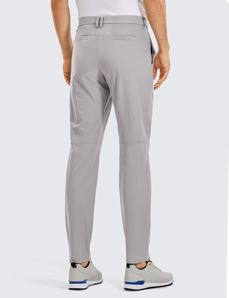 CRZ YOGA Men's All Day Comfy Golf Pants - 28"/30"/32"/34" Quick Dry Lightweight Work Casual Trousers with Pockets