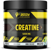 Creatine Monohydrate Powder by Body Builder - 5000mg - 100% Micronized Creatine - for Enhancing Energy, Strength & Muscle Growth for Men & Women - Vegan (60 Serv, Unflavored) - Mojito 50 Serving