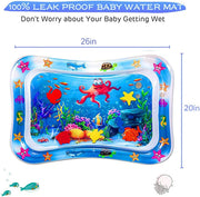 Tummy Time Water Mat Octopus Inflatable Baby Water Play Mat Sensory Toys Early Developmental Baby Toys for Newborn Girl & Boy