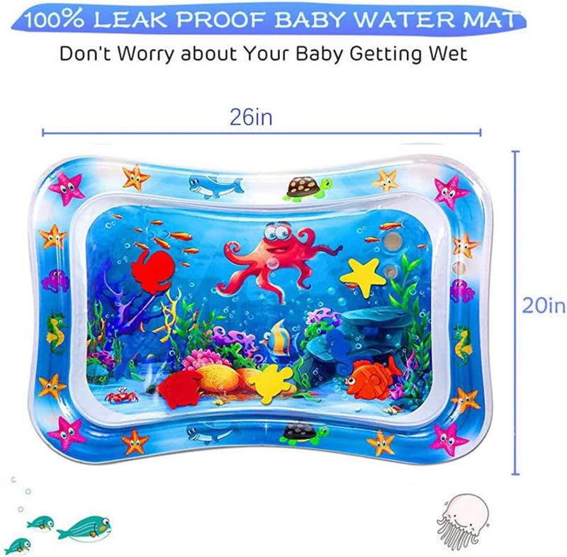 Tummy Time Water Mat Octopus Inflatable Baby Water Play Mat Sensory Toys Early Developmental Baby Toys for Newborn Girl & Boy