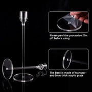 TERRIFI 6 Pcs Acrylic Candle Holders, Taper Candle Holder Set for Table Centerpieces, Decorative Candlestick Holders for Wedding Decor, Dining Room