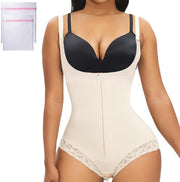 Shapewear for Women Full Tummy Control Fajas Colombianas Body Shaper Post Surgery Compression Garment Waist Trainer Bodysuits - beige