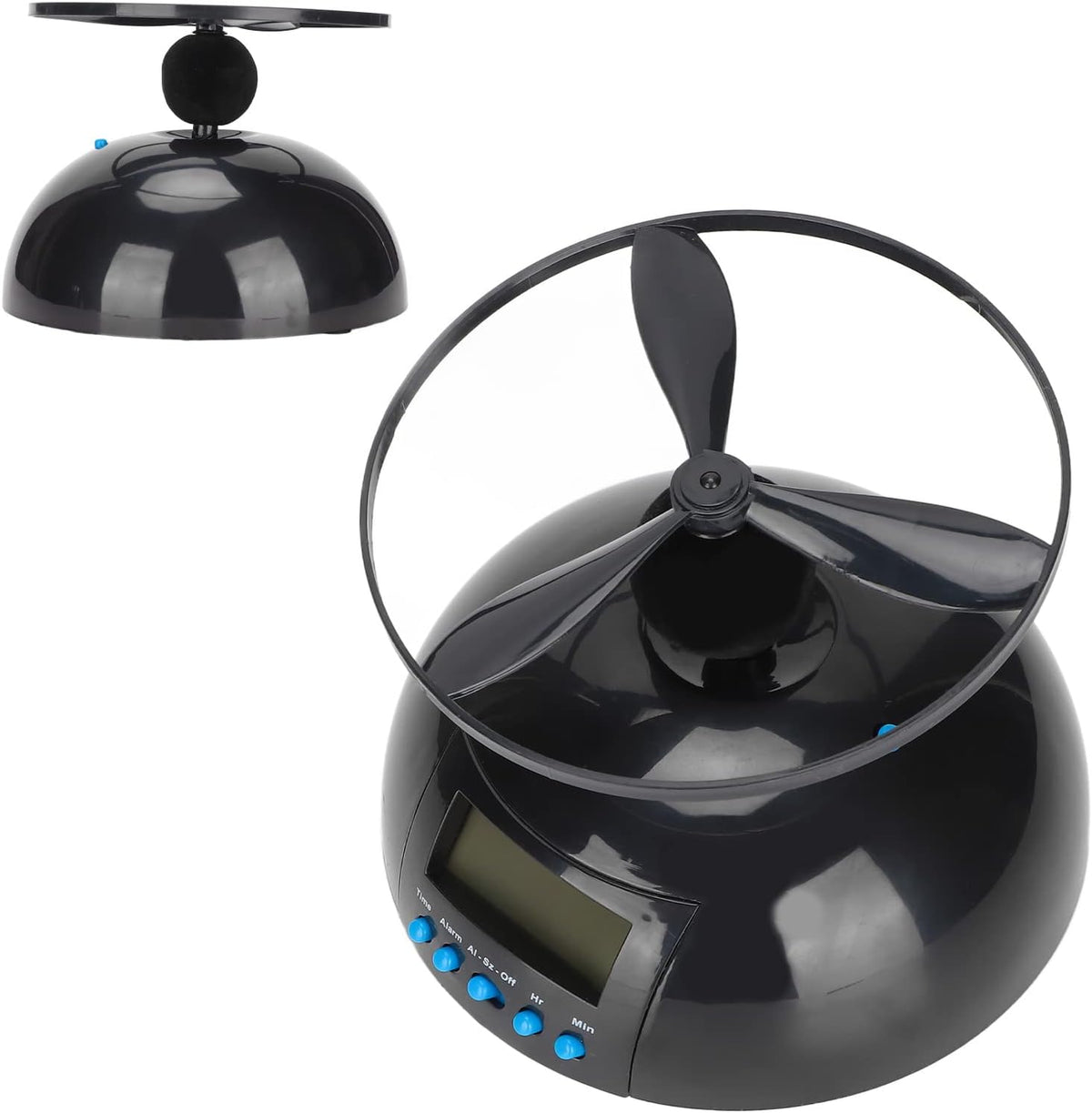 Flying Alarm Clock, Novelty Digital LED Alarm Clock, Digital LED Clock Gadget Run Away for Bedroom, Office, Home, School, Electronic Helicopter, Chopper, Propeller, Heavy Sleepers – image 7