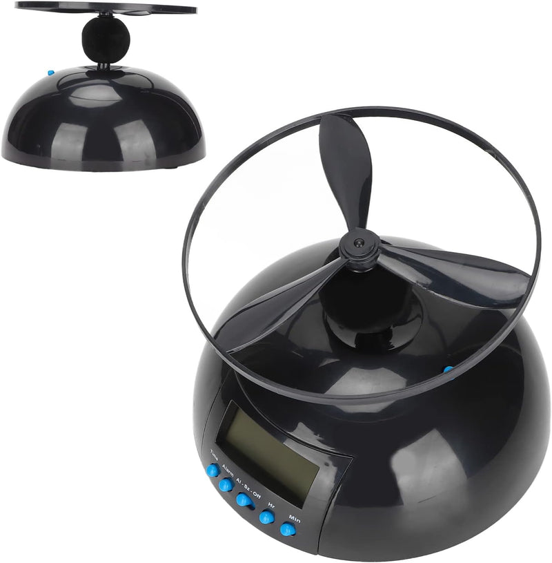 Flying Alarm Clock, Novelty Digital LED Alarm Clock, Digital LED Clock Gadget Run Away for Bedroom, Office, Home, School, Electronic Helicopter, Chopper, Propeller, Heavy Sleepers