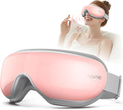 Eyeris 1 - Eye Massager with Heat, Heated Eye Mask with Bluetooth Music for Migraine, Eye Care Face Massager, Relax Eye Strain Dark Circle Eye Bags Dry Eye, Ideal Birthday Gift - pink 1 Count (Pack of 1)